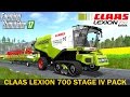 Farming Simulator 17 CLAAS LEXION 700 HARVESTER STAGE IV PACK