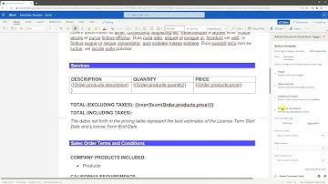 Adobe Document Generation API: Using Numerical Calculations