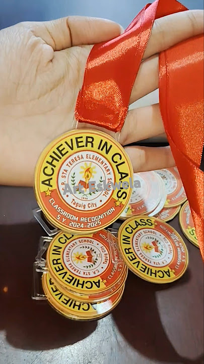 ACRYLIC MEDALS FOR CLASSROOM RECOGNITION #arteskwela #artsandcrafts #awards