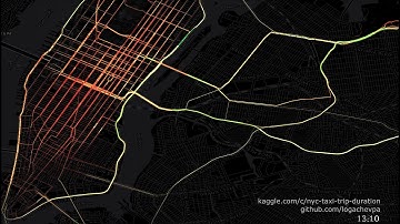 NY taxi trips visualisation