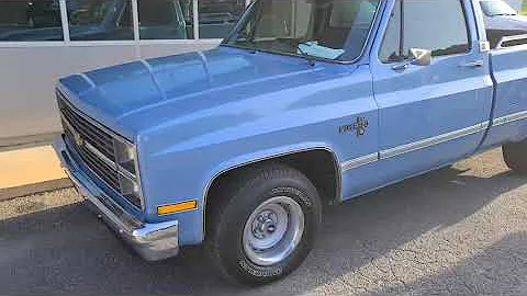 1984 1985 1986 Chevrolet C 10 Silverado 350v8 test drive walkaround pov