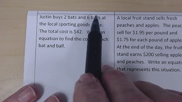 Writing 2 Variable Equations from Word Problems
