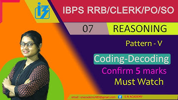 IBPS REASONING Coding Decoding II Pattern V II Chinese Code II Confirm 5 Marks II Expected Pattern.