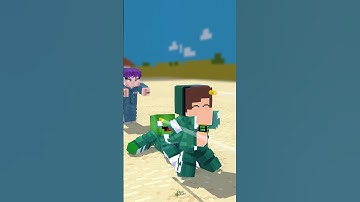 Help JJ de tijd te stoppen in het Squid-spel - Maizen Minecraft-animatie