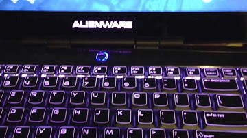 The colors of an Alienware M14x R2 keyboard.