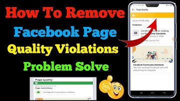 How To Remove Facebook Page Quality Violations Problem Solve (2022) / Fb page violations Problem
