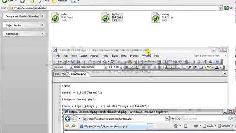 PHP  Bir Dosyaya Bağlanmak ve İçine Veri Yazdırmak