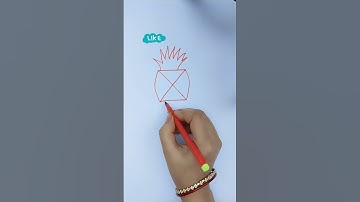 🟠 Drawing on using the alphabet "X" | Draw 🍍 #shorts #youtubeshorts #shortsvideo #shortsviral