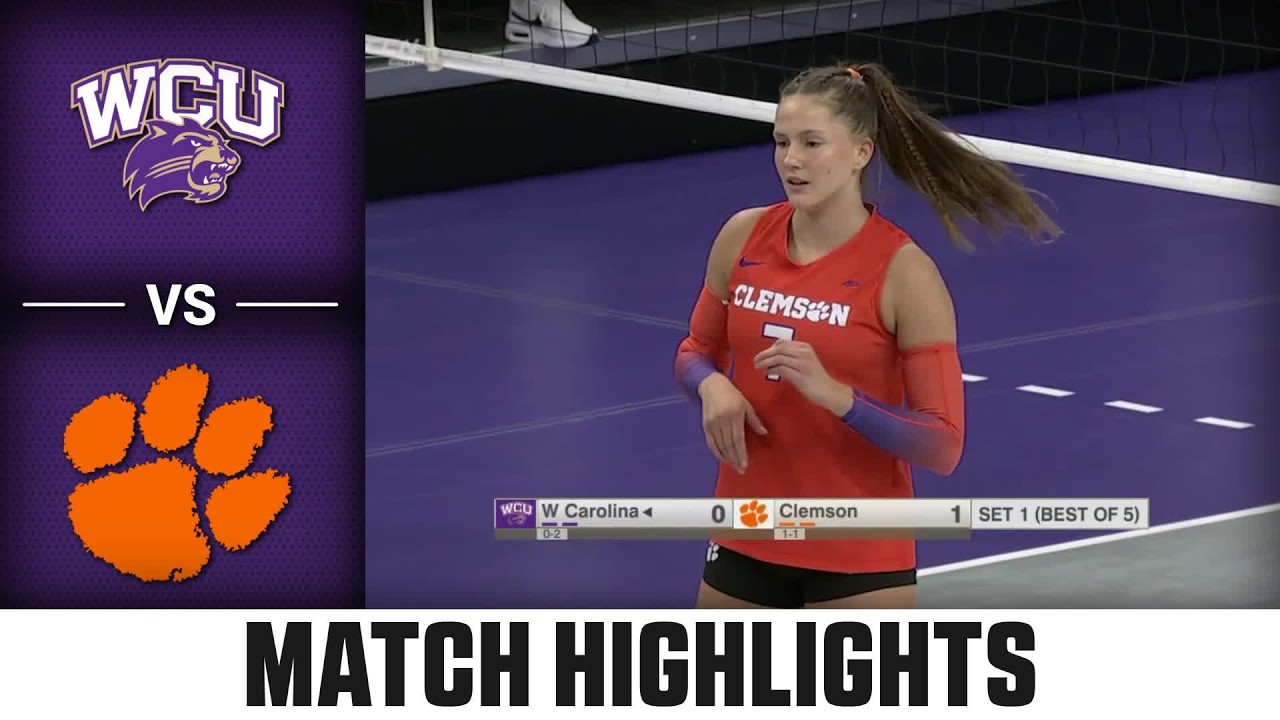 Western Caro. vs. Clemson Match Highlights | 2026 ACC Volleyball