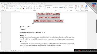 CS508 GDB No 01 Solution 2026  Solution || BY VU ASSIGNMENT ||