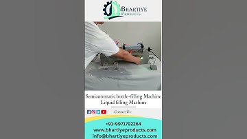 Semiautomatic Bottle Filling Machine | Liquid Filling Machine | Bhartiye Products