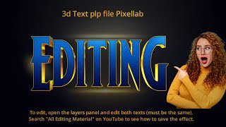 Pixellab text Effect free plp file (100% 3d text Editing| Pixellab Editing | How to use plp file