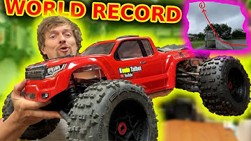 World record RC Car high jump attempt