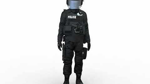 SWAT/SEK tactical unit 3d model by Rocketbox Libraries #m157 idle