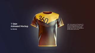 Download T Shirt Animated Mockup In Apparel Mockups On Yellow Images Creative Store