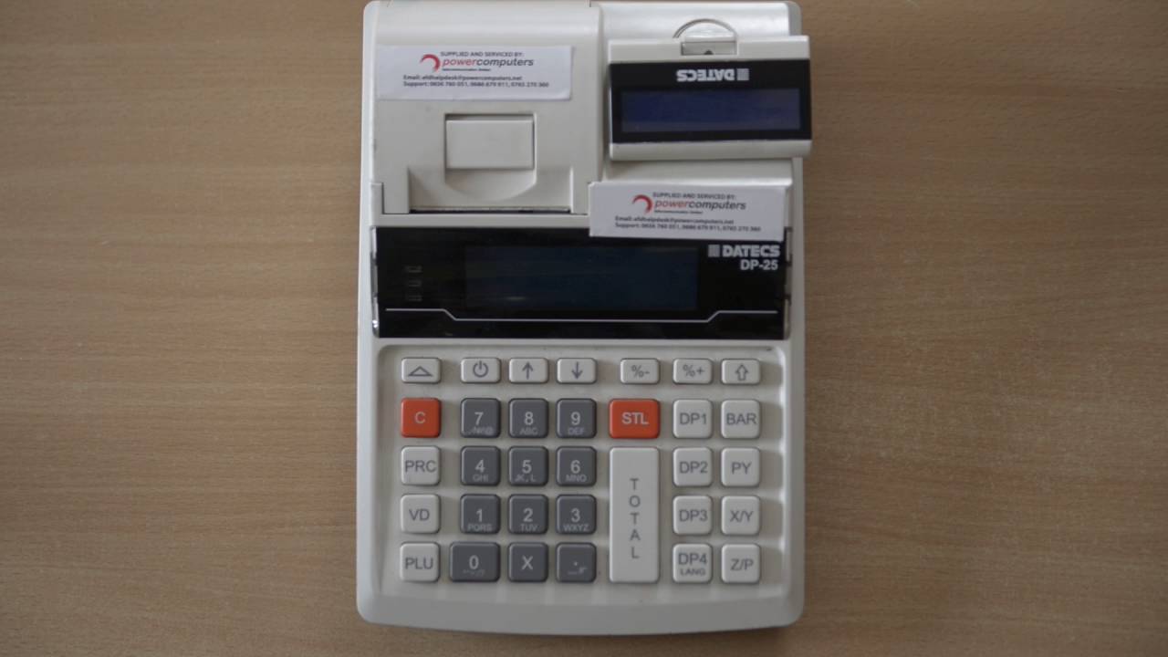 EFD DATECS DP25 How to send Z report YouTube