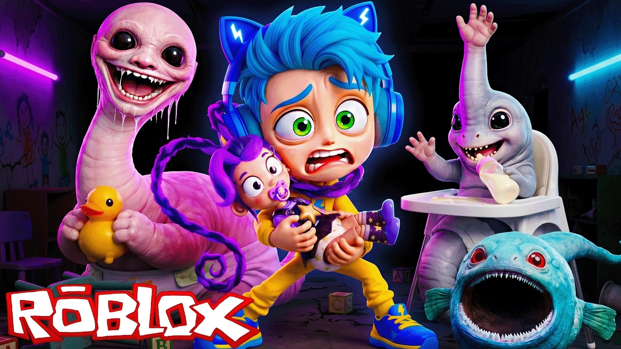 CUIDEI dos PIORES BEBÊS MONSTROS 😱🍼 ROBLOX Tiny Universe - YouTube