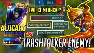Download Lagu WHEN ALUCARD MEETS TRASHTALKER ENEMY | EPIC COMEBACK? MUST WATCH! -DRACULA MP3