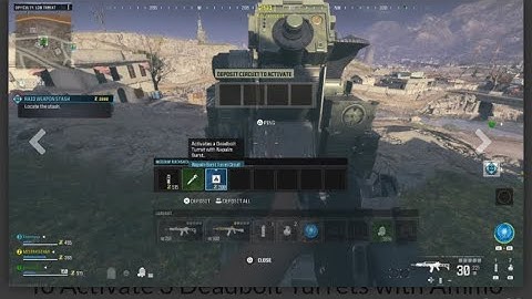 Activate 3 Deadbolt Turrets with Ammo Mod Circuit Boards in MWZ for more XP