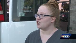 Patient crashes into dental office