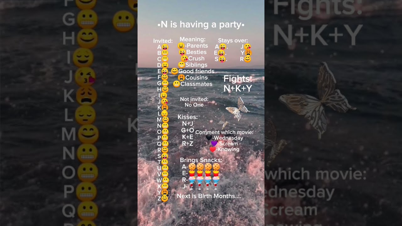 POV N Is Having A Party Alphabet Subscribe Shorts
