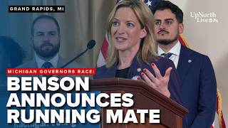 Jocelyn Benson announces running mate in Grand Rapids