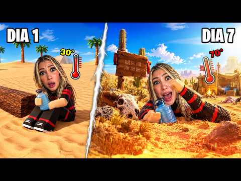 SURVIVE 7 DAYS IN THE DESERT *IMPOSSIBLE CHALLENGE IN ROBLOX