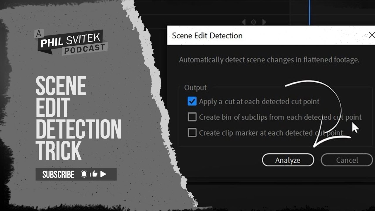 Utilizing Scene Edit Detection in Premiere Pro: Tutorial For A Smarter ...