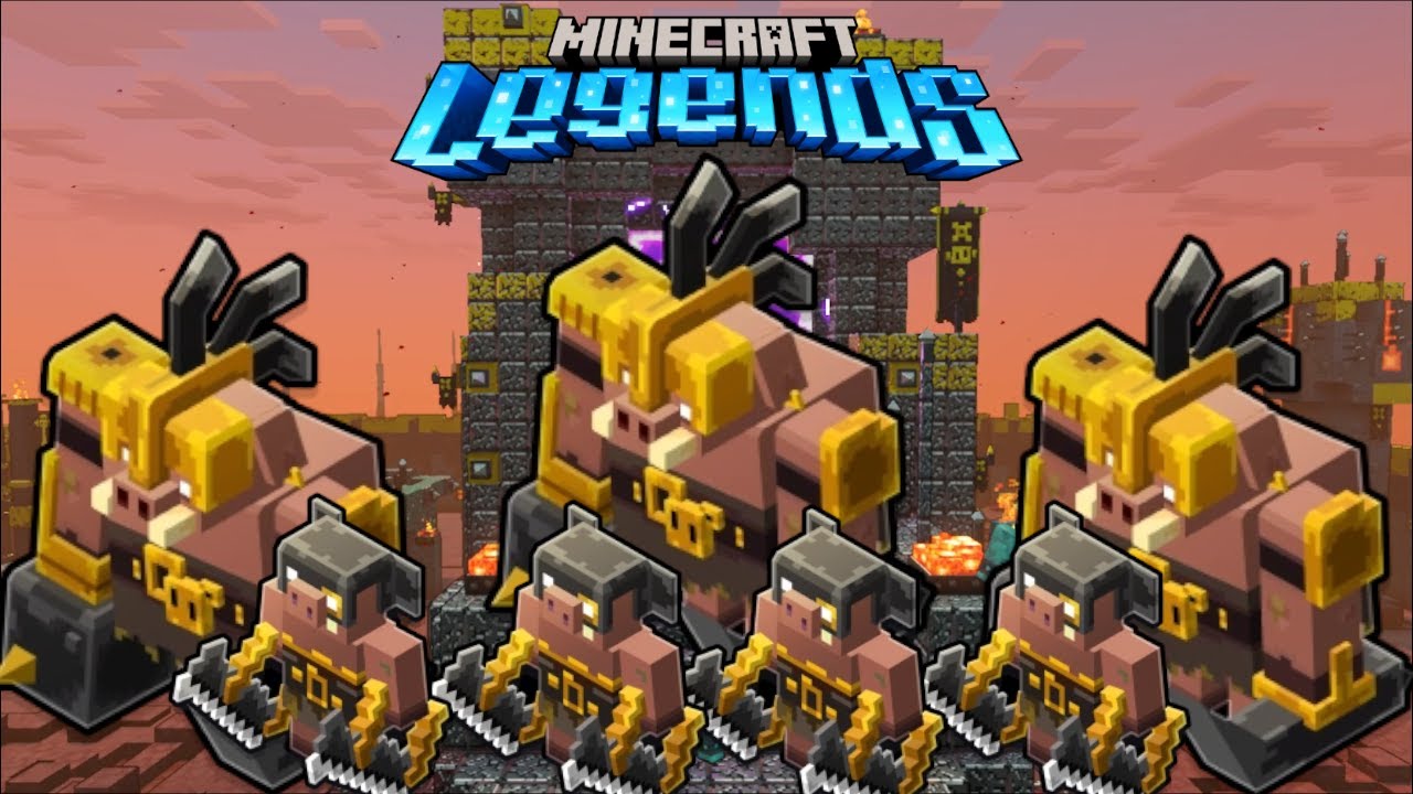 Czy powstrzymam ARMIĘ PIGLINÓW?!!! Minecraft Legends - YouTube