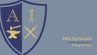 PaS Syracuse 2022 | Friday PM | Session 2