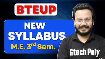 New Syllabus | Mechanical Engineering 3rd Sem. | Polytechnic BTEUP | 2025-26
