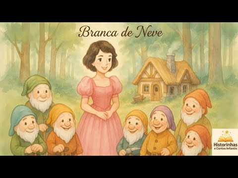 Branca de Neve – Conto Infantil Narrado em Aquarela | Versão Curta e Encantada