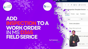 How to Add Inspection to a Work Order in Microsoft Dynamics 365 Field Service