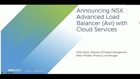 Announcing NSX Advanced Load Balancer (Avi) with Cloud Services