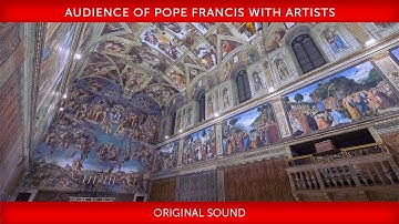 Audience with Artists, 23 June 2023, Pope Francis