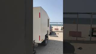 видео: Мини караван на 3их, с душем, тяжёлый, уже утиль. картинка: Мини караван на 3их, с душем, тяжёлый, уже утиль.