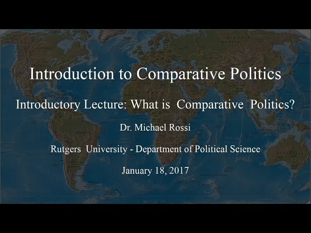 INTRODUCTION TO COMPARATIVE POLITICS