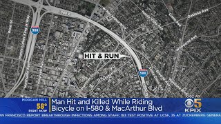 DEADLY CRASH:  Bicyclist Fatally Struck While Riding On I-580 In Oakland