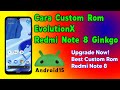 Cara Custom ROM EvolutionX Android 15 di Redmi Note 8 (Ginkgo) Tanpa PC | Ringan &amp; Stabil