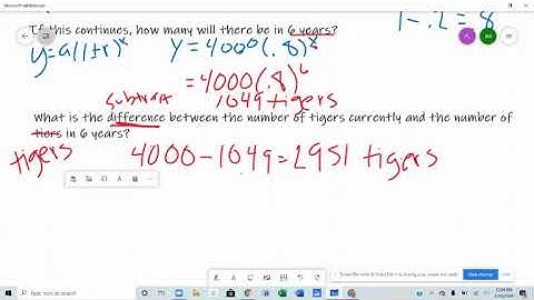 Exponential Word Problems Part 2