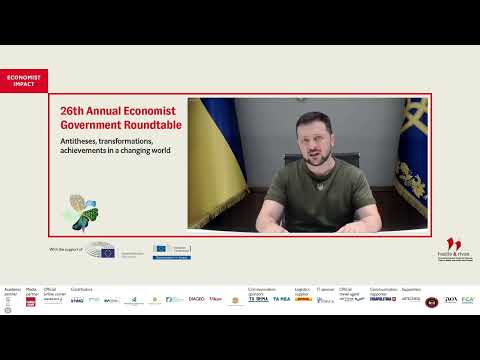 H.E. the President of Ukraine, Volodymyr Zelenskyy on Russian aggression and European solidarity