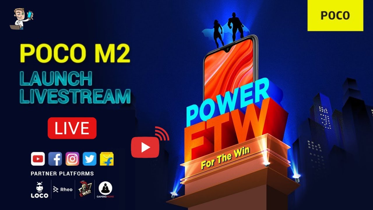 POCO M2 Launch Event Today | POCO M2 Live Launch Event | 