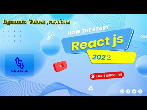 Full React Tutorial #4 - Dynamic Values and variables in Templates