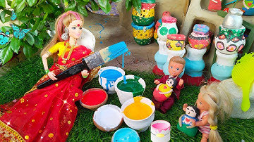 Barbie Routine In Indian Village|Radha Ki Kahani Epi-19|Barbie story|Barbie barbie|barbie ki kahani