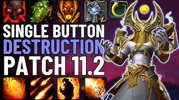 One Button Destruction Warlock Guide | Single-Button DPS in WoW Patch 11.2