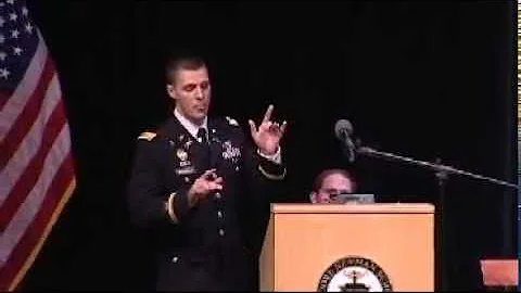 CPT Bobbie Ragsdale's Homecoming address at Isidor...