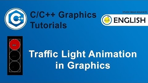 Traffic Light Program Using C/C++ Graphics | Graphics in C/C++