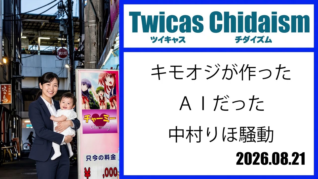 ツイキャス・チダイズム（キモオジが作ったＡＩだった中村りほ騒動）