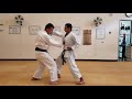 Karate punching drill with pad work plus application