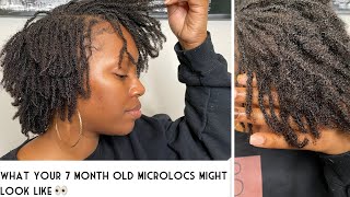 *CLOSE UP VISUALS*| 7 Month DIY Microloc Update| Microloc Journey